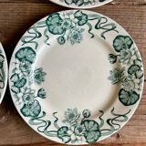 4 Nénuphar plates R & A Salins