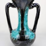Vallauris Blue Fat Lava Vases
