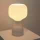 Philips table lamp in white opaline glass