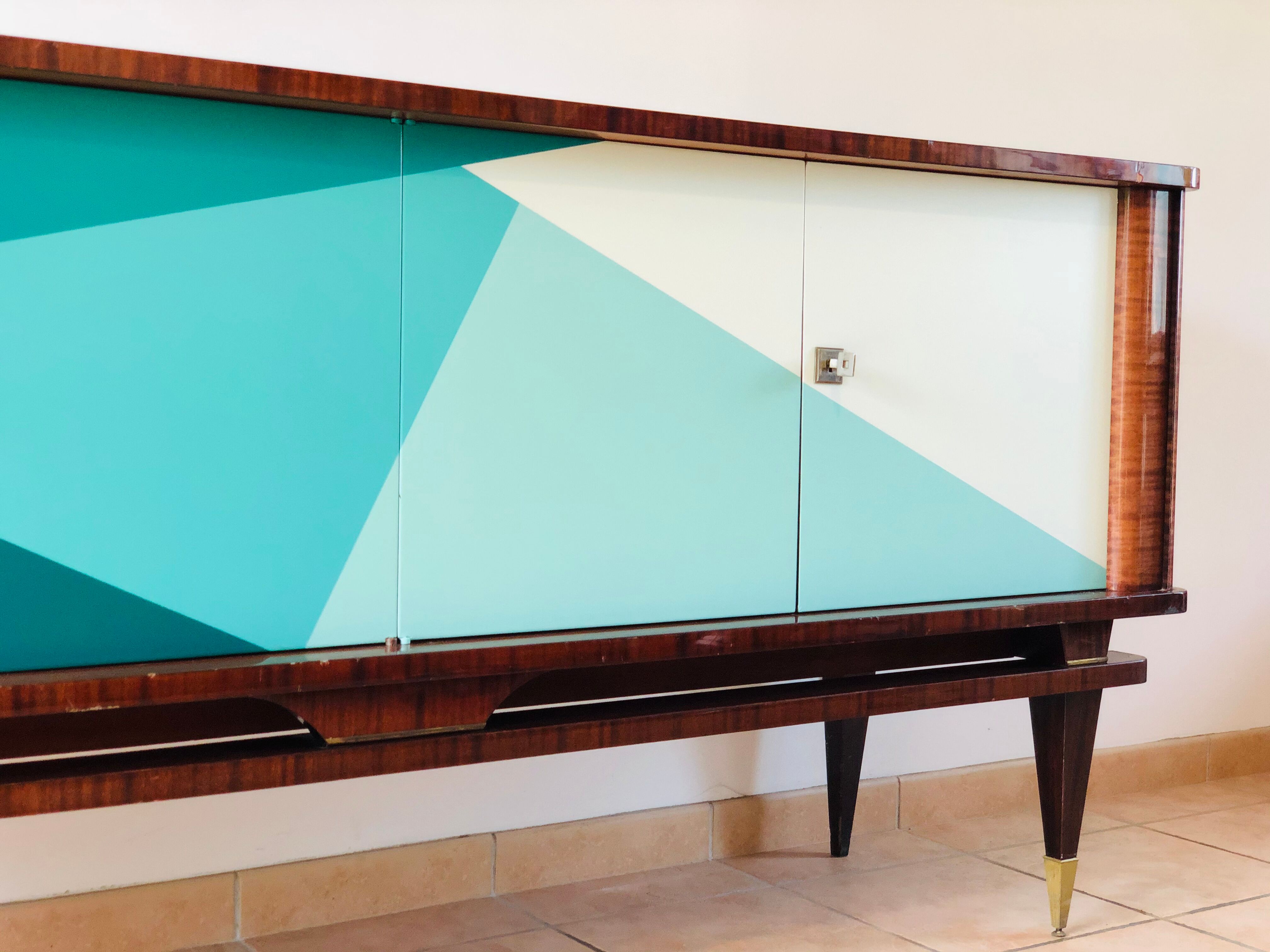 Vintage graphic sideboard 1960