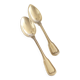 Set of 2 silver-plated dessert spoons in Chinon style, 15 cm.