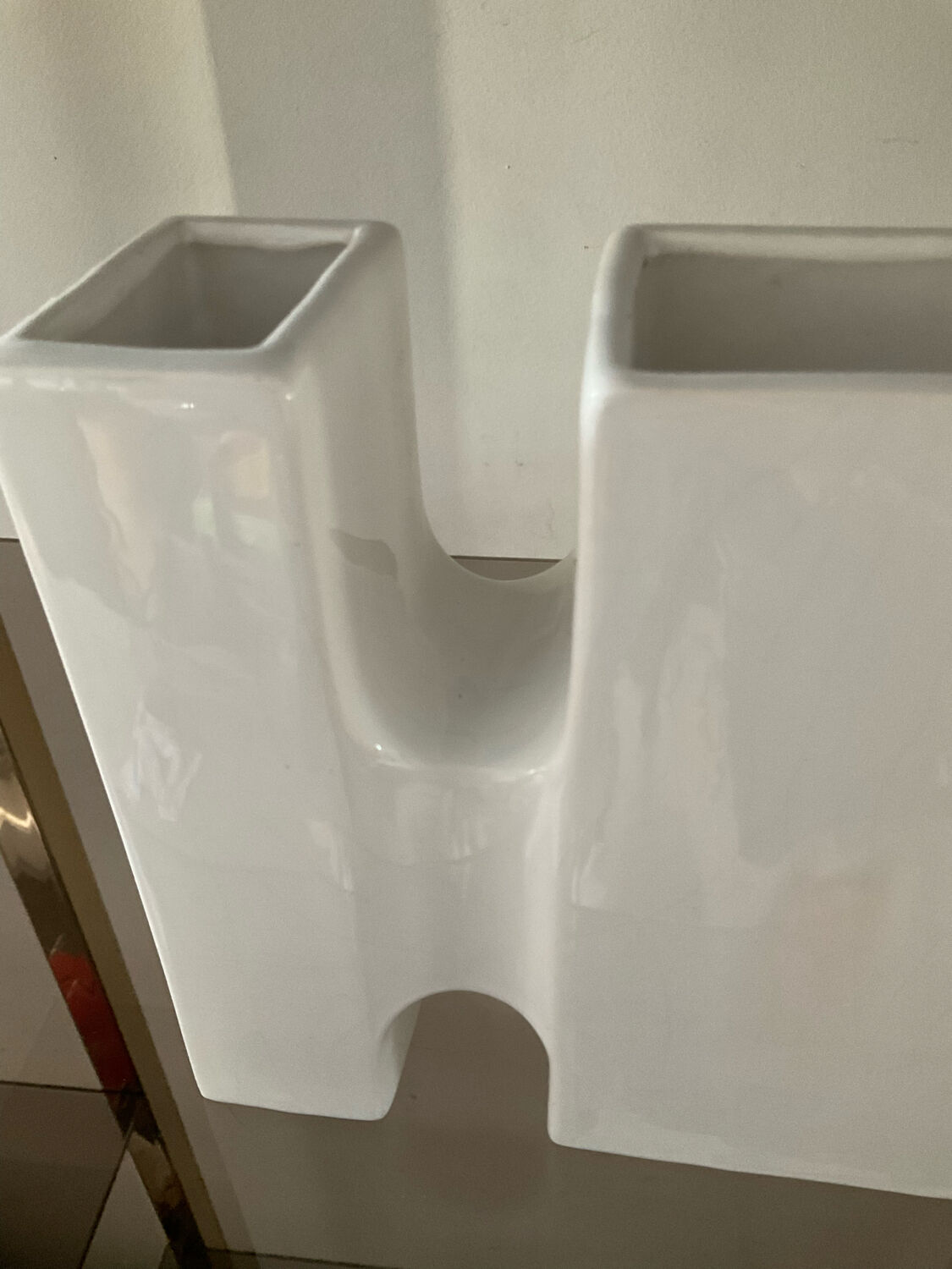 Vintage glazed ceramic vase