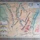 Vintage school map of France, Northern and Eastern Regions