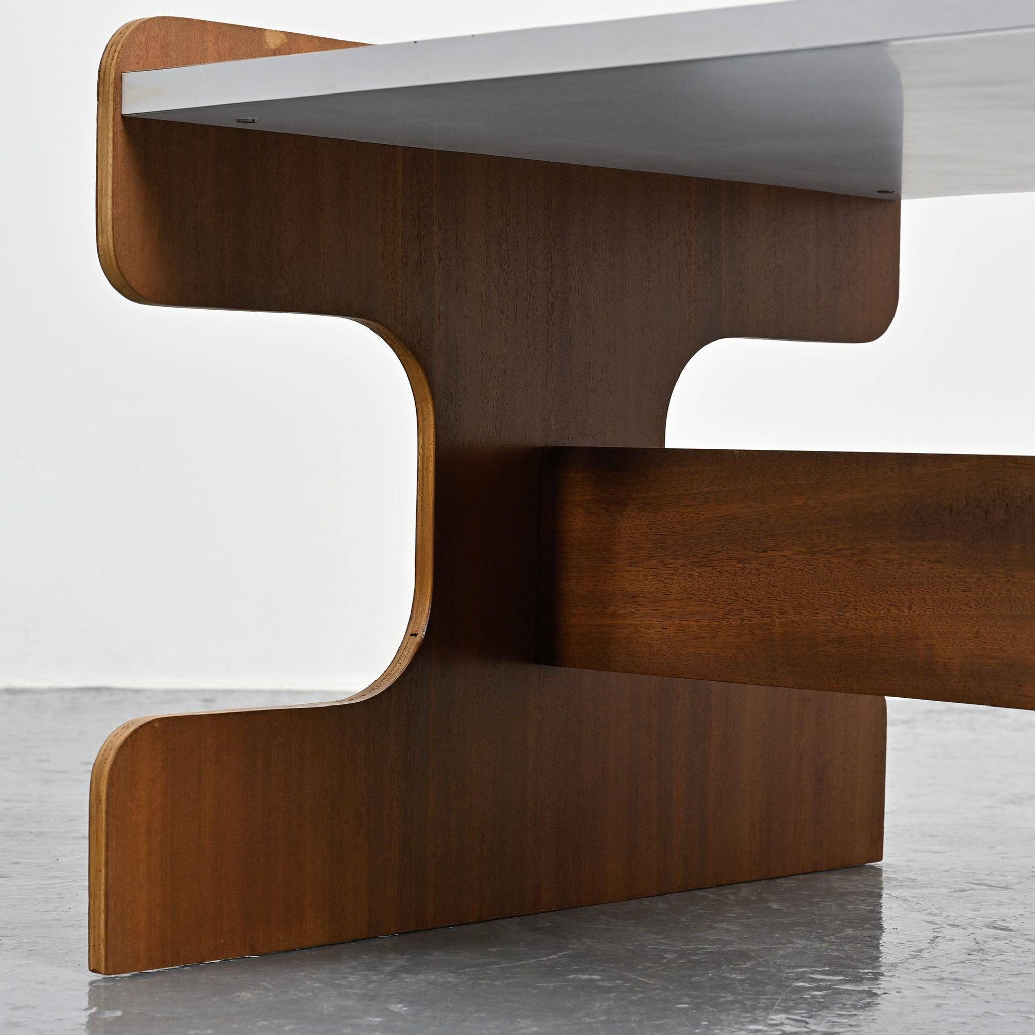 Plywood and laminate coffee table, Negroni, circa 1970
