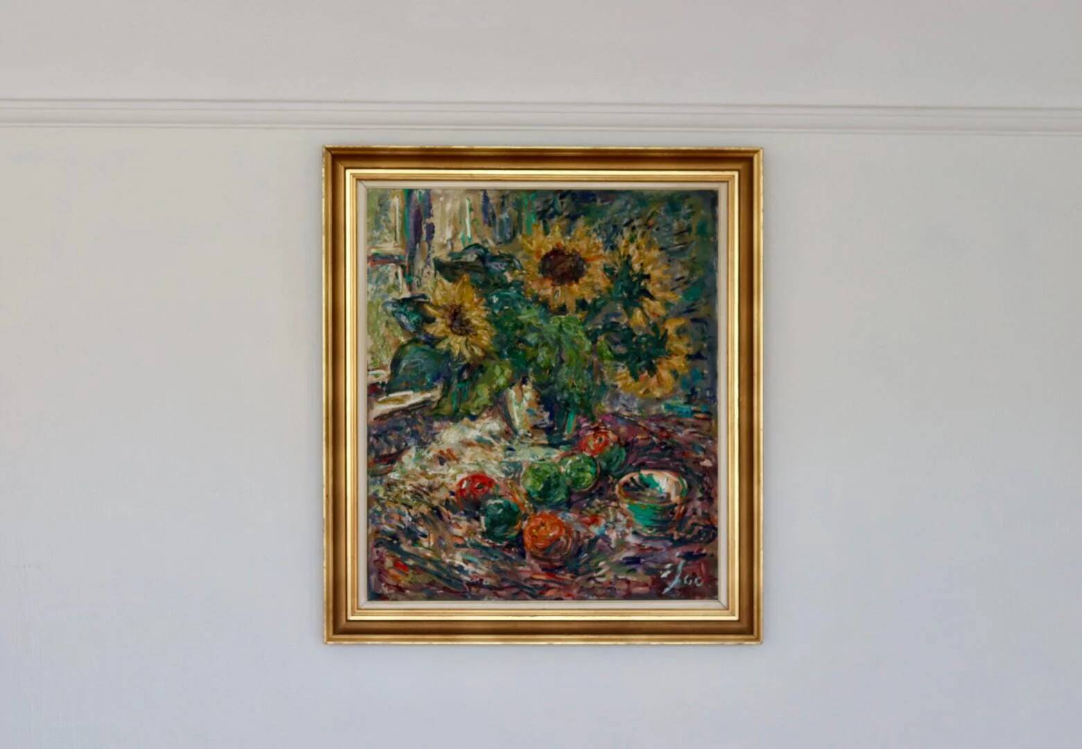 Still life with sunflowers by Gustaf Sjöö