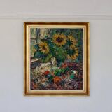 Still life with sunflowers by Gustaf Sjöö