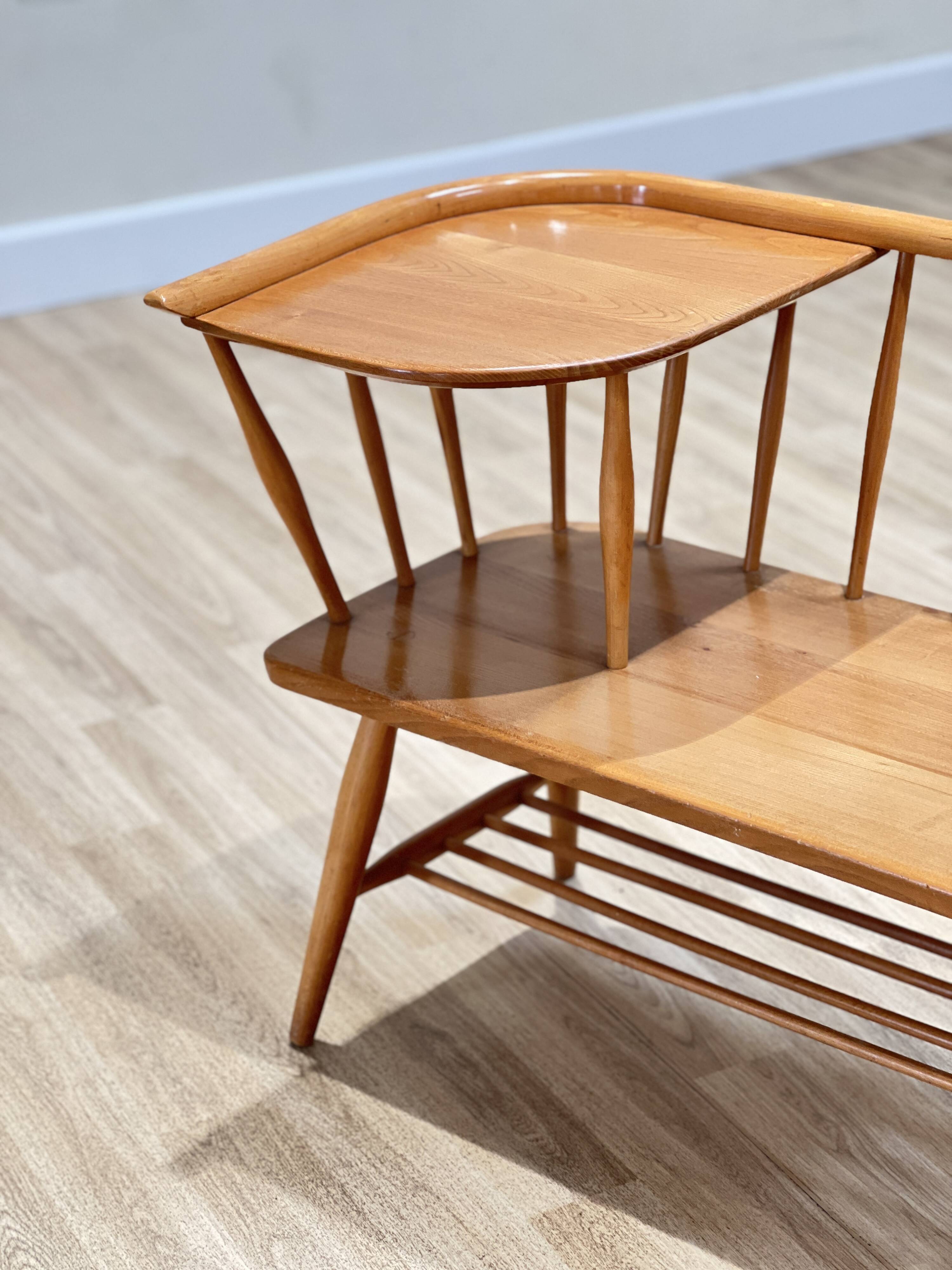Ercol Telephone Seat by Lucian Ercolani, England 1960s