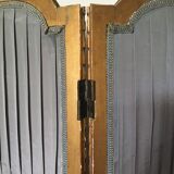 Charmant paravent style XVIIIe siècle Louis XVI  cheminée gris dorure