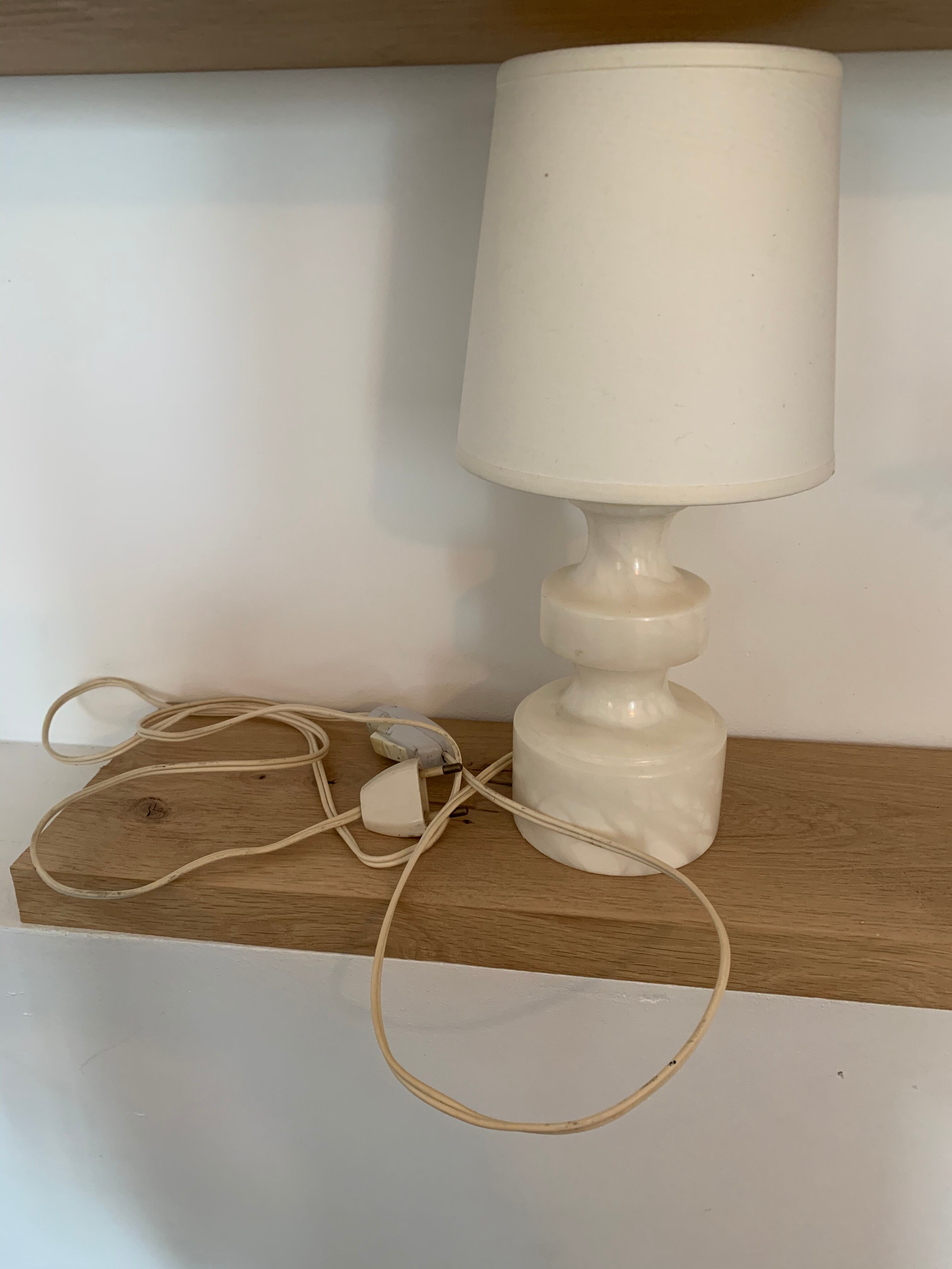 White marble lamp