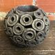 Vase Boule Céramique Noir Design Vintage #D654