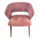 Vintage Scandinavian chair in teak and velvet