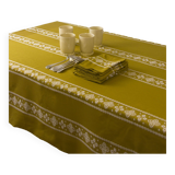 Basque pattern tablecloth, mustard