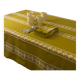 Basque pattern tablecloth, mustard