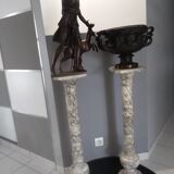 Pair of marble columns year 1950