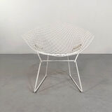 White Diamond armchair by Harry Bertoia 1st edition for Knoll, 1990