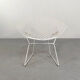 White Diamond armchair by Harry Bertoia 1st edition for Knoll, 1990
