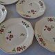 Set of 6 vintage dessert plates from Moulin des Loups in good condition.