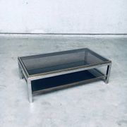 Hollywood Regency Flaminia Two Tier Coffee Table, France, 1970s