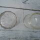 2 jam jars old glass glass epais