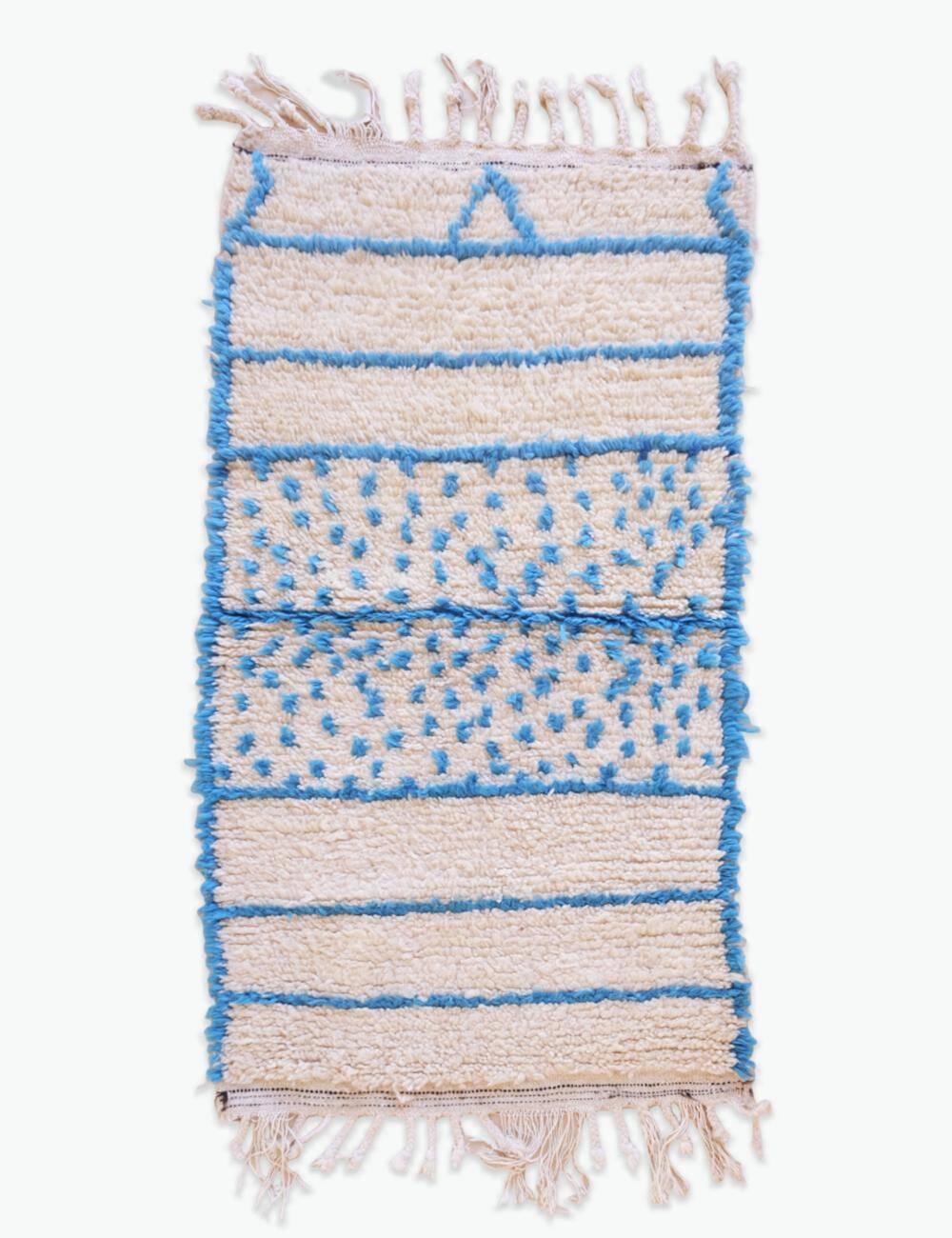 Tapis berbère bleu