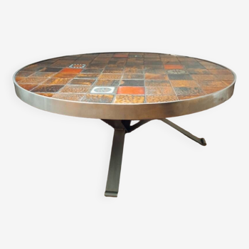 Roche Bobois ceramic coffee table 1970