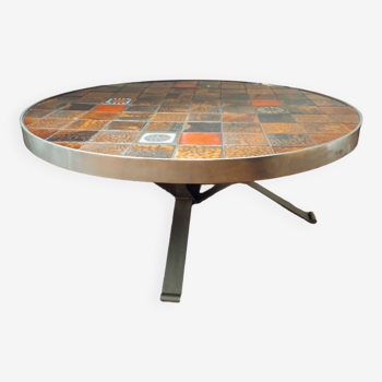 Table basse céramique Roche Bobois 1970