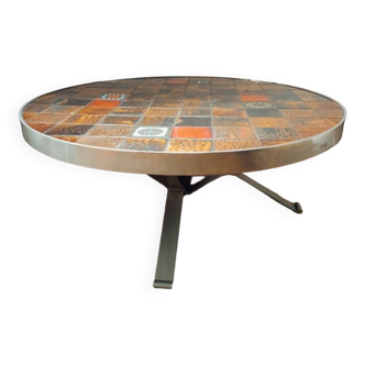 Roche Bobois ceramic coffee table 1970