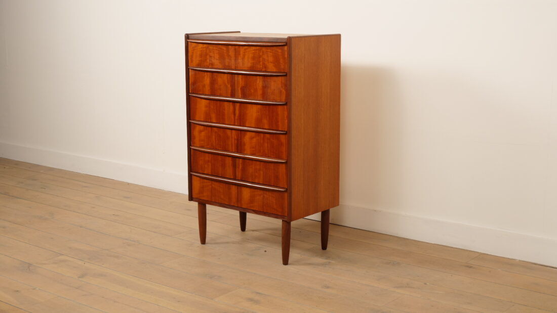 Vintage Danish chest of drawers | Teak | 6 drawers | 105 cm