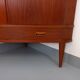 Vintage Scandinavian teak storage corner cabinet from the 60s