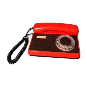 Vintage USSR orange phone