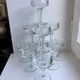 Set of 10 glasses with molded glass bar legs in 70s