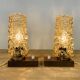 Paire de lampes chevets par Helena Tynell bubble pour Limburg