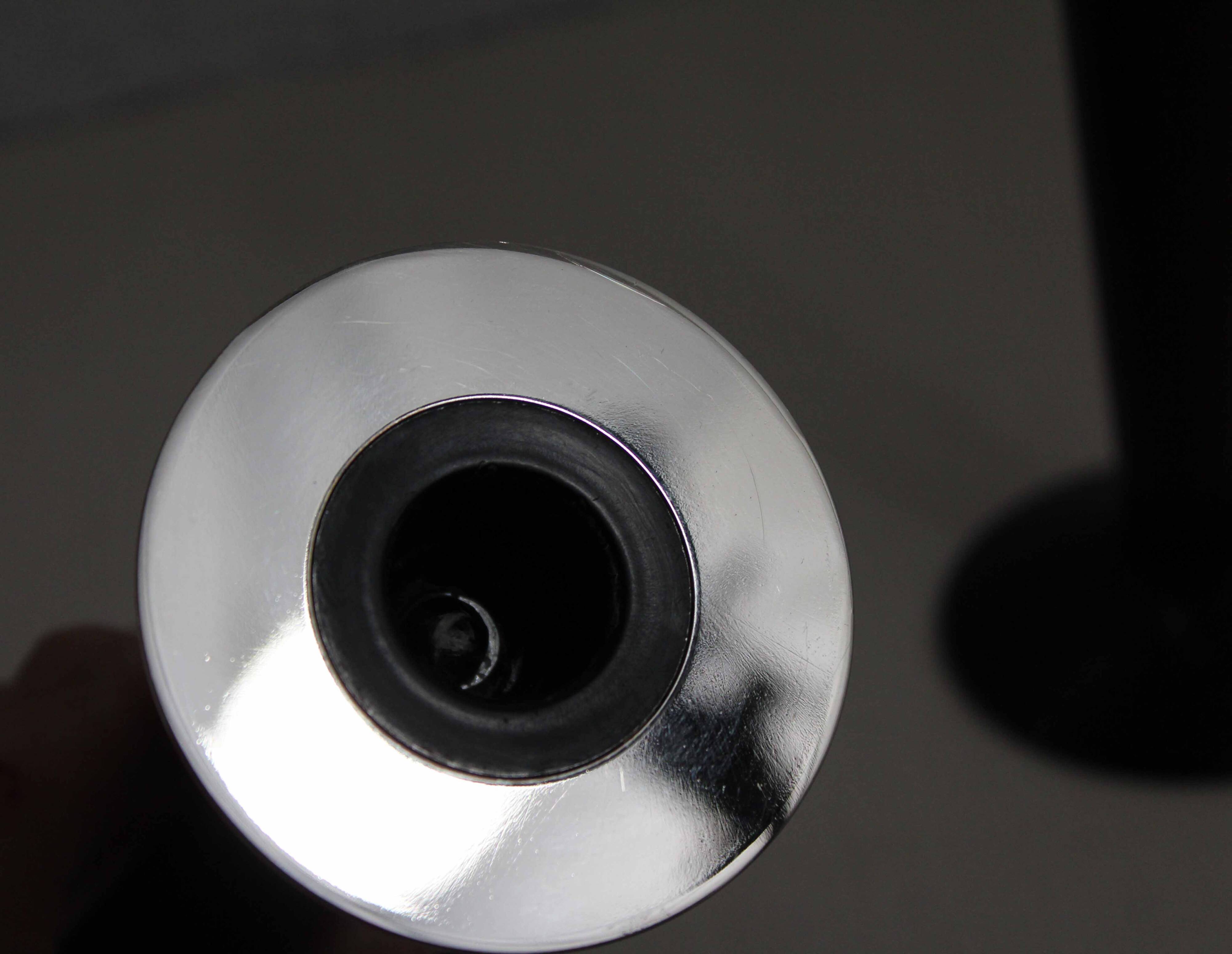 Pair of wood and stone candlesticks