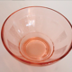 Set of 4 pink glass bowls