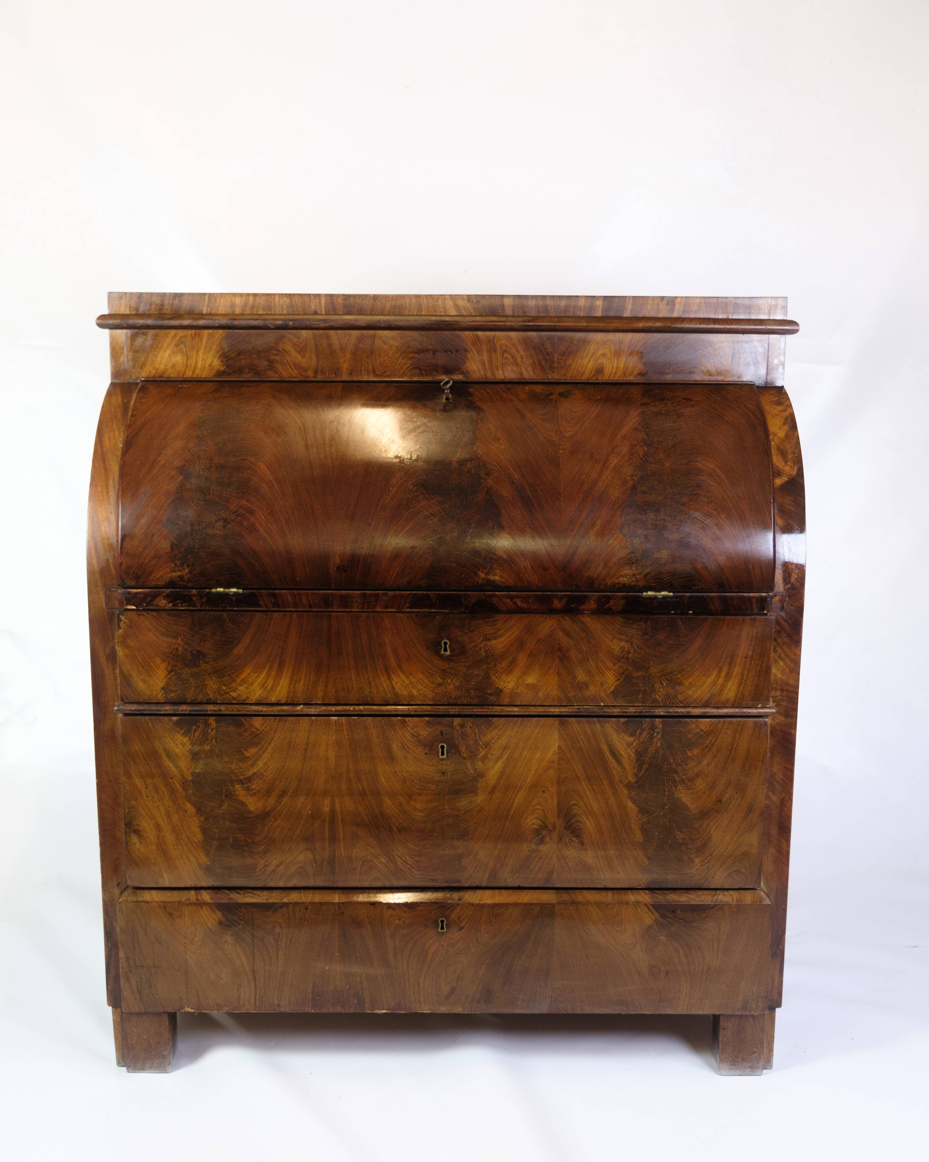 Chatol With Four Drawers Made In Hand Polished Mahogany From 1820s