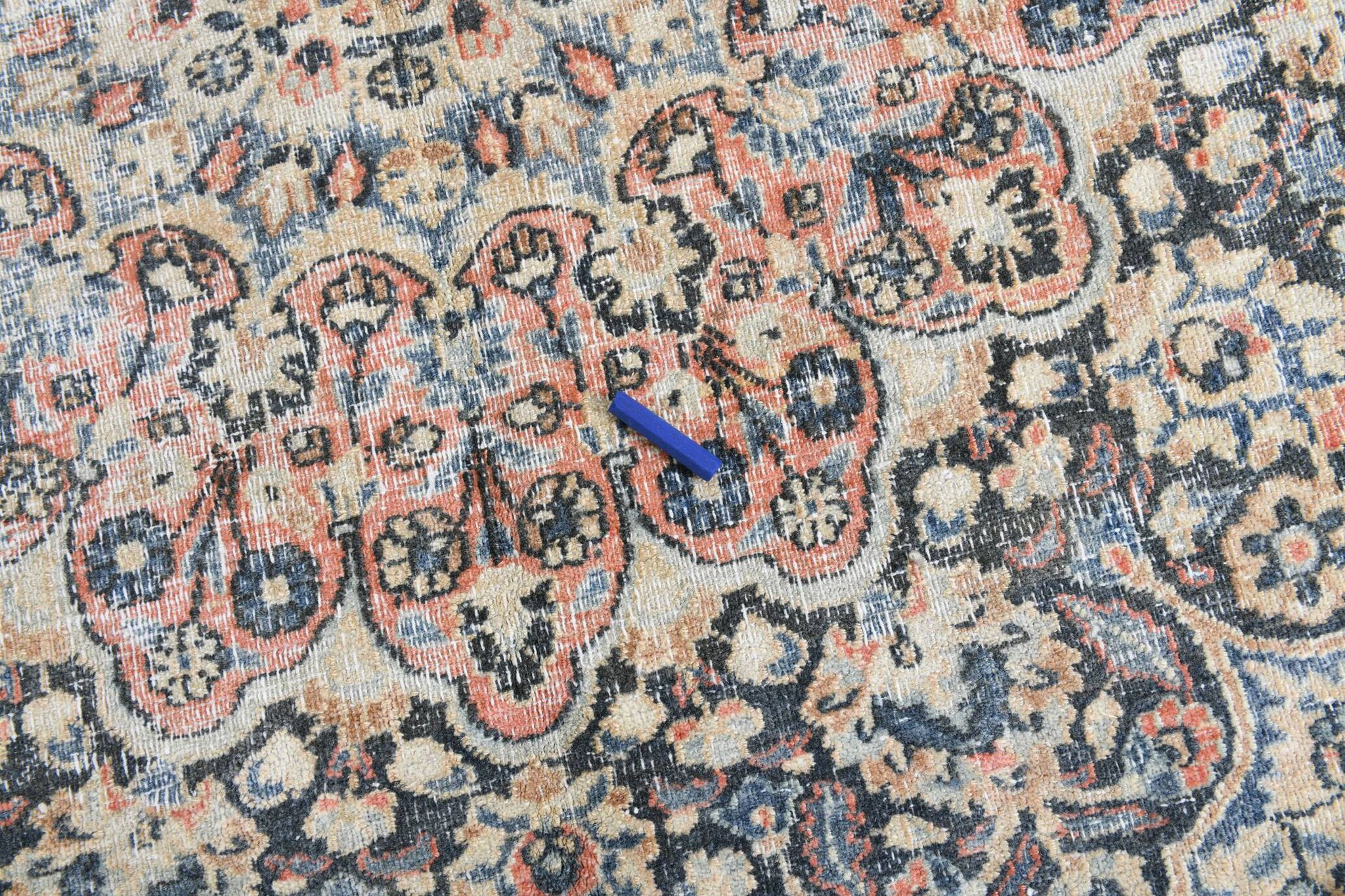 Tapis persan classique antique bleu clair 10x13, 296x386 cm