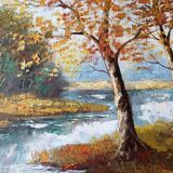 Tableau huile sur toile signé LEPAGE