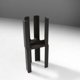 Black stackable stools of side tables (new) by Bram Vanderbeke, Belgium, 2017