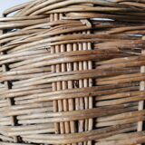 Vintage wicker round basket
