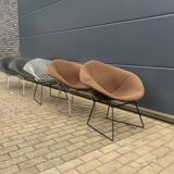 5x Knoll Bertoia Diamond chair upholstered