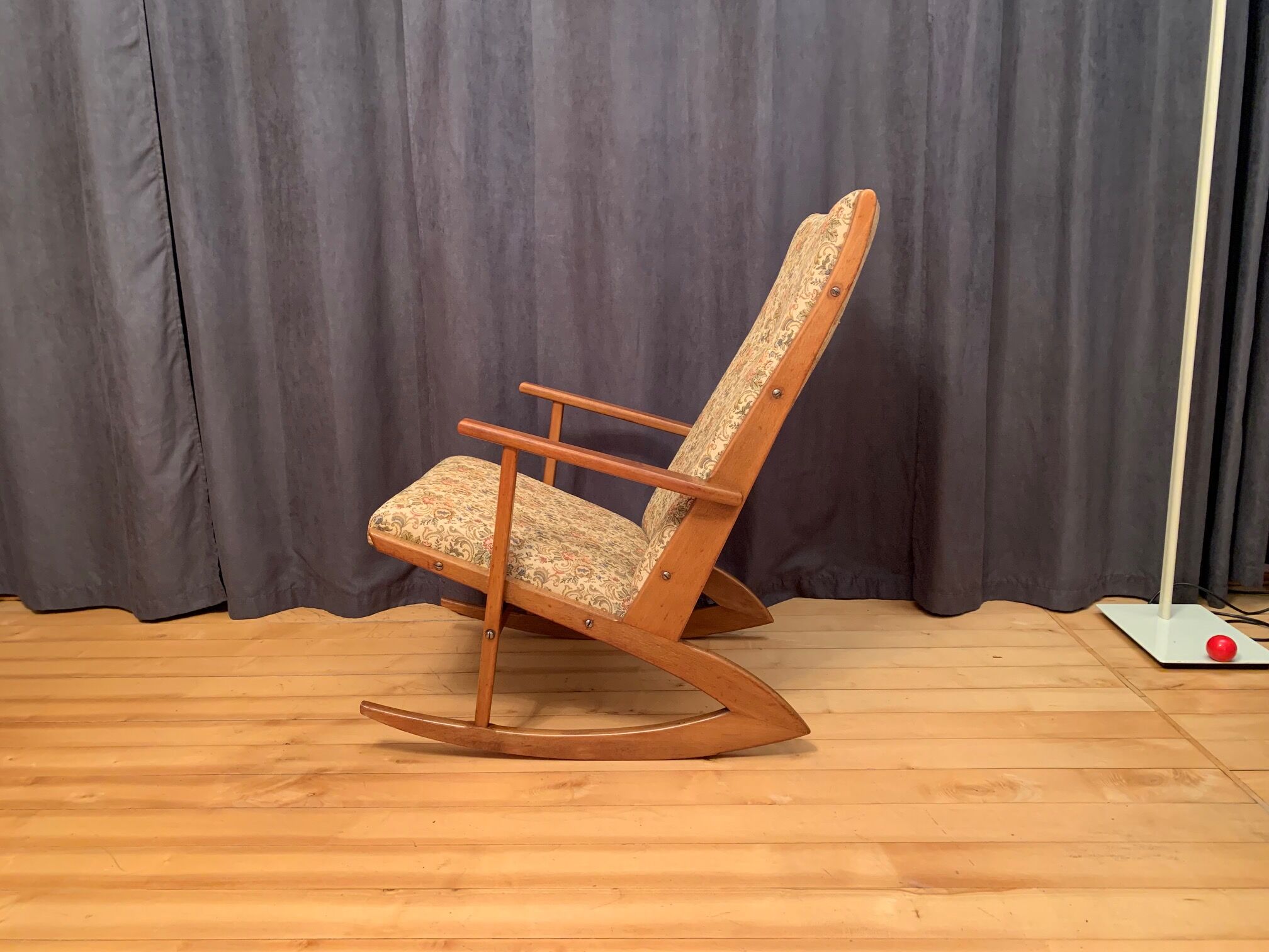 Model 97 rocking chair by Holger Georg Jensen, Tønder Møbelværk, Denmark, 1950s