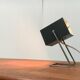 Mid-century German cube table lamp by Kaiser Idell Leuchten.
