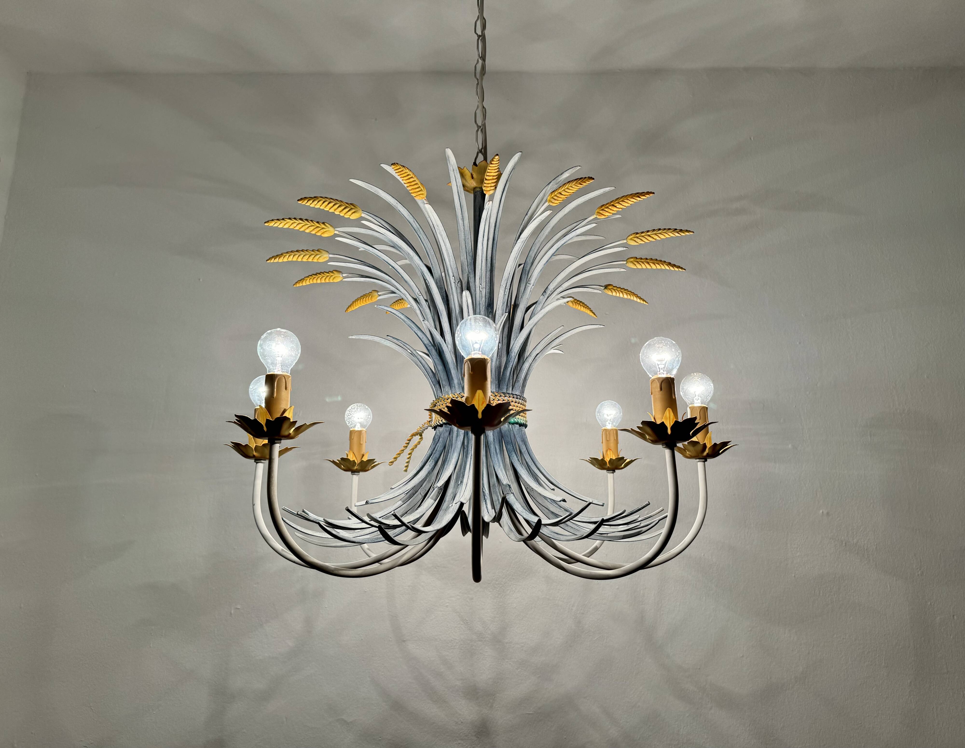 Large Italian Hollywood Regency Chandelier by Hans Kögl