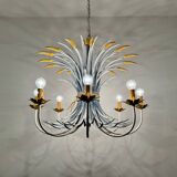 Grand lustre italien Hollywood Regency par Hans Kögl