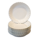 10 Assiettes Haviland Torse Diamètre 19,5 Cm