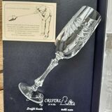 Coffret 6 flûtes champagne en cristal de lorraine