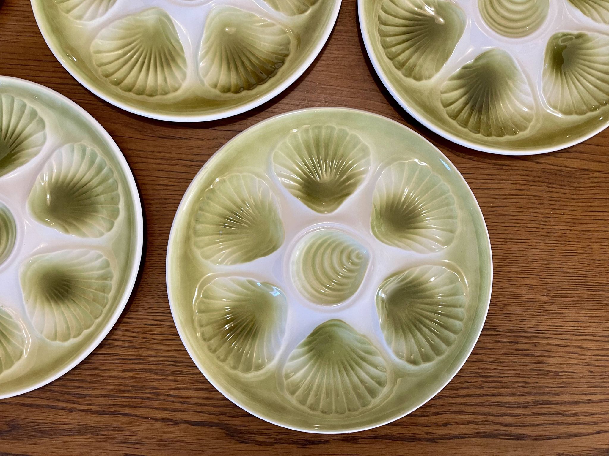 Lot de 6 assiettes à coquillages