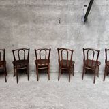 Set of 6 vintage bistro chairs
