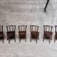 Série de 6 chaises bistrot vintage