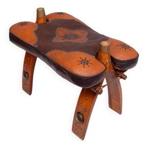 Siège en cuir bicolore - 1960